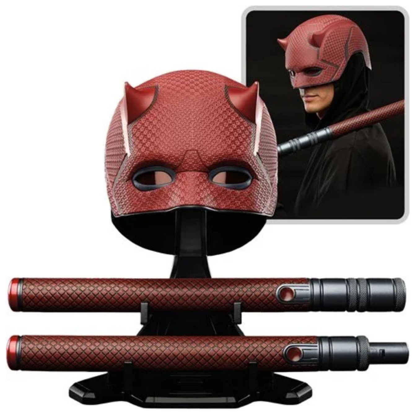 Daredevil Marvel Legends Daredevil: Born Again Mask and Billy Club Prop Replicas
