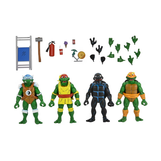 Teenage Mutant Ninja Turtles Cartoon Stump Wrestling Turtles 7" Scale Action Figures - 4pk