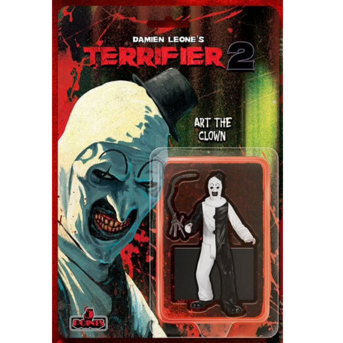 5 Points Damien Leone's Terrifier 2 Art the Clown 10cm Figure