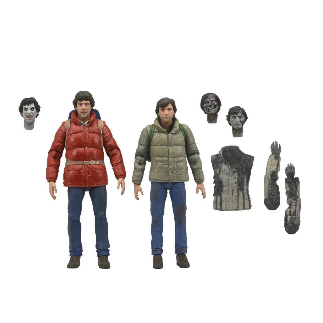 AN AMERICAN WEREWOLF IN LONDON – 7 IN SCALE ACTION FIGURE - JACK & DAVID 2PK