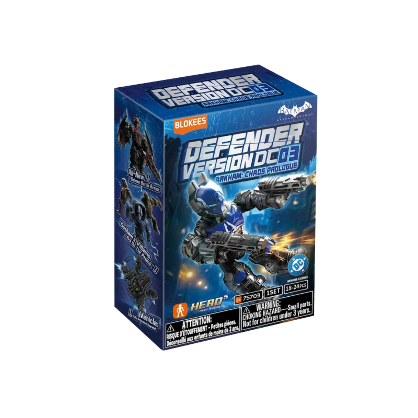 DC Defender Version 03 Arkham: Chaos Prologue | Blokees