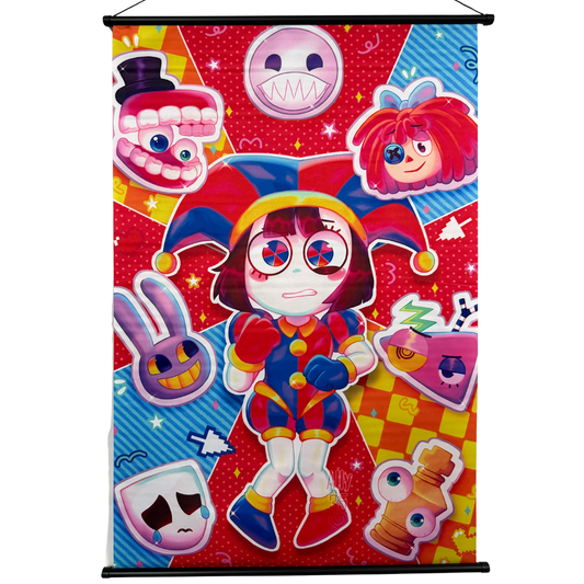 The Amazing Digital Circus Pomni Wall Scroll