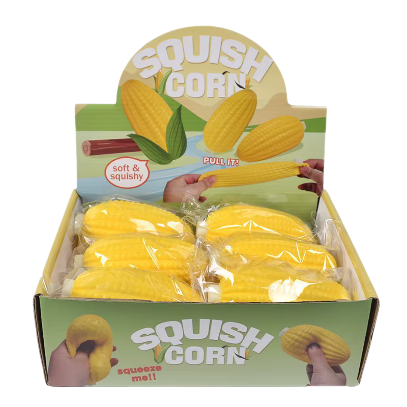 Cute Soft Simulation Corn Anti Stress Squishy Fidget Toys corn