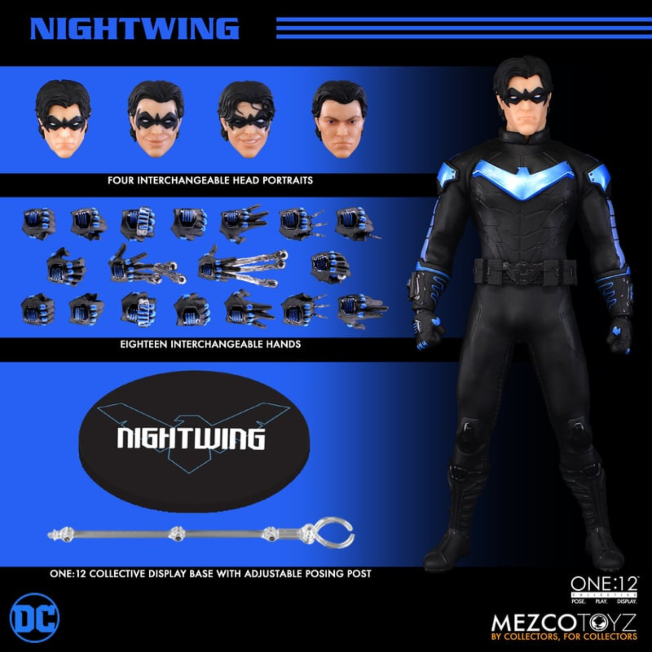 mezco メズコ ナイトウィング nightwing ONE:12フィギュア NIGHTWING ONE:12 Mezco – Replay Toys LLC