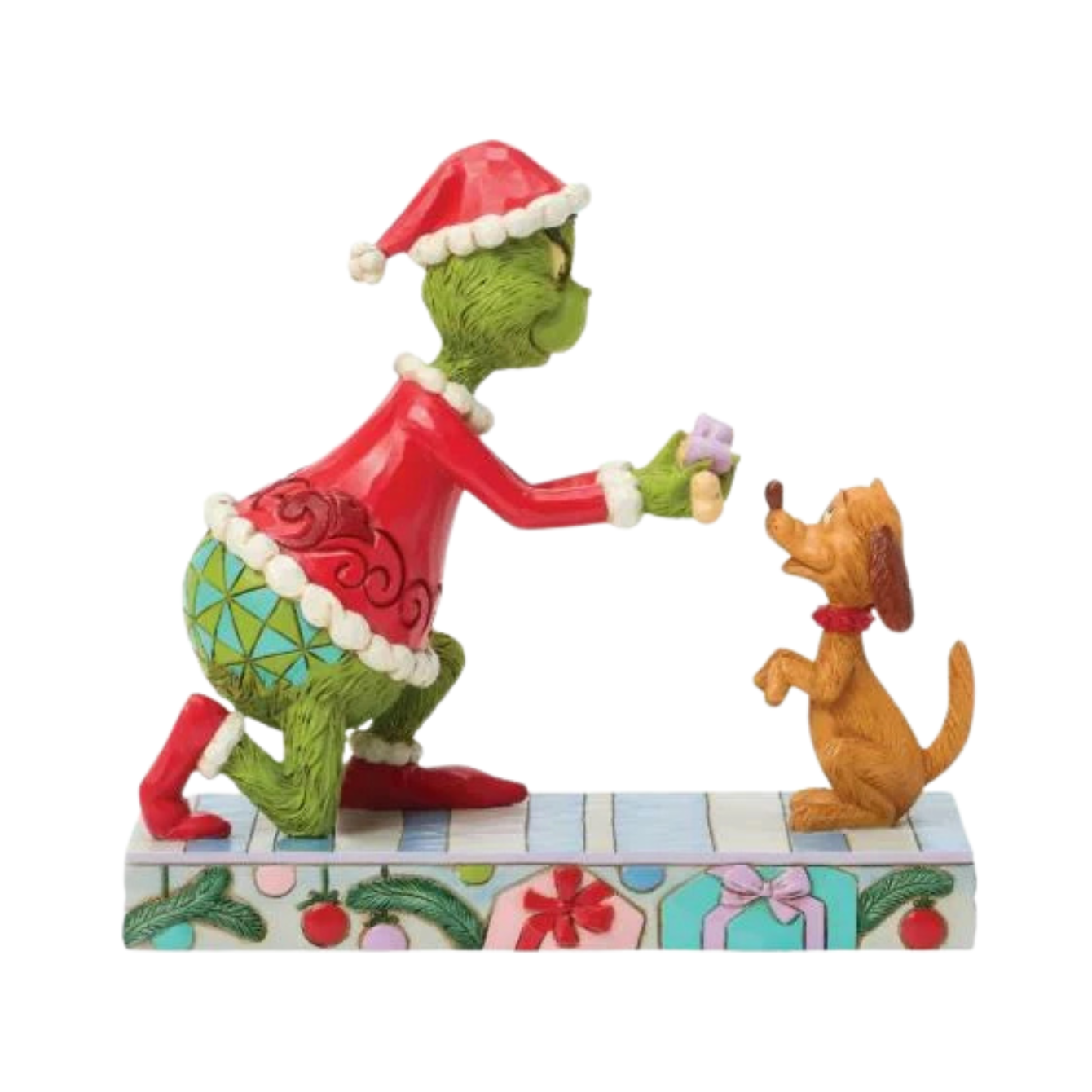 Enesco Dr. Seuss The Grinch Giving Max a Bone