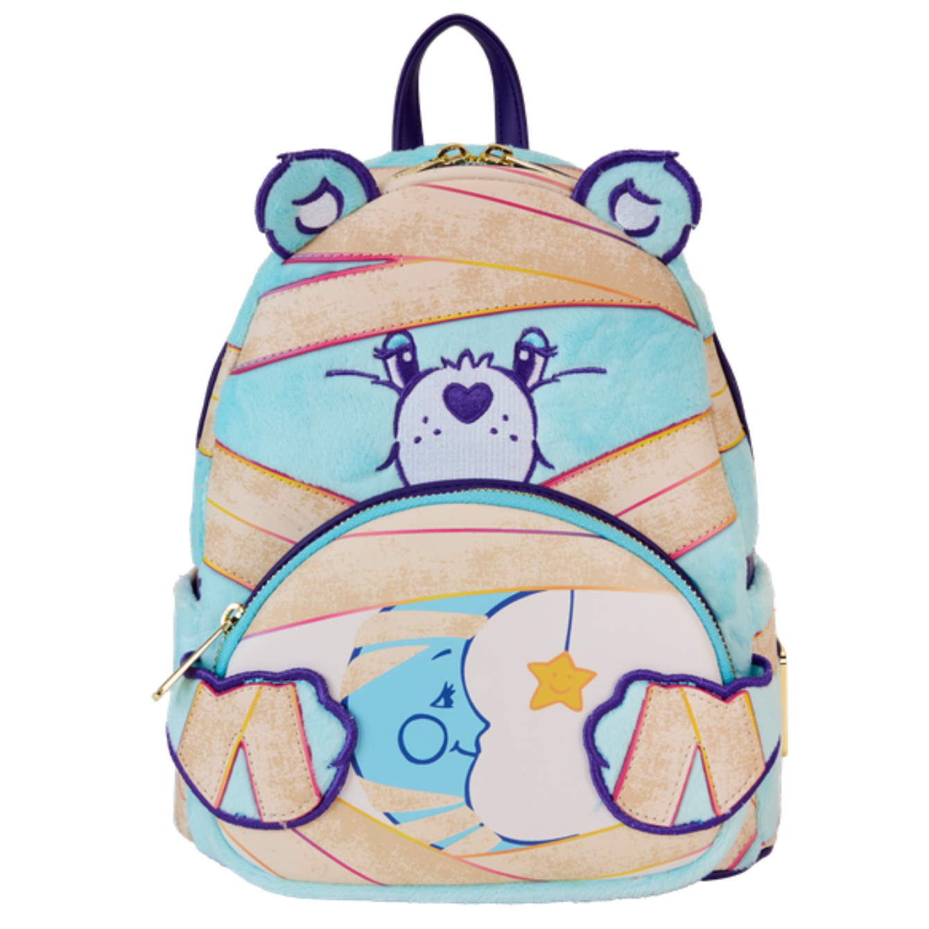 Loungefly Carebears X Universal Monsters Bedtime Bear Mummy Mini Backpack