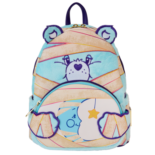 Loungefly Carebears X Universal Monsters Bedtime Bear Mummy Mini Backpack