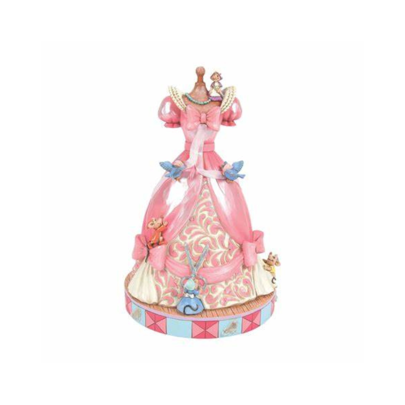 Disney Traditions Cinderella Pink Dress Musical Figurine