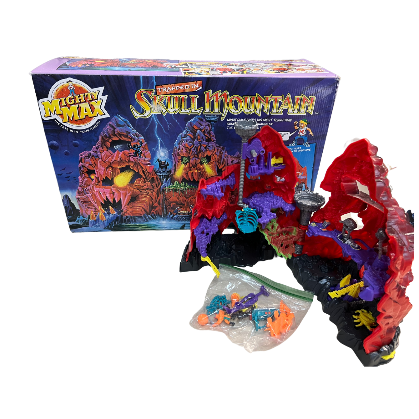 Mighty Max Skull Mountain Playset 1992 Bluebird Toys