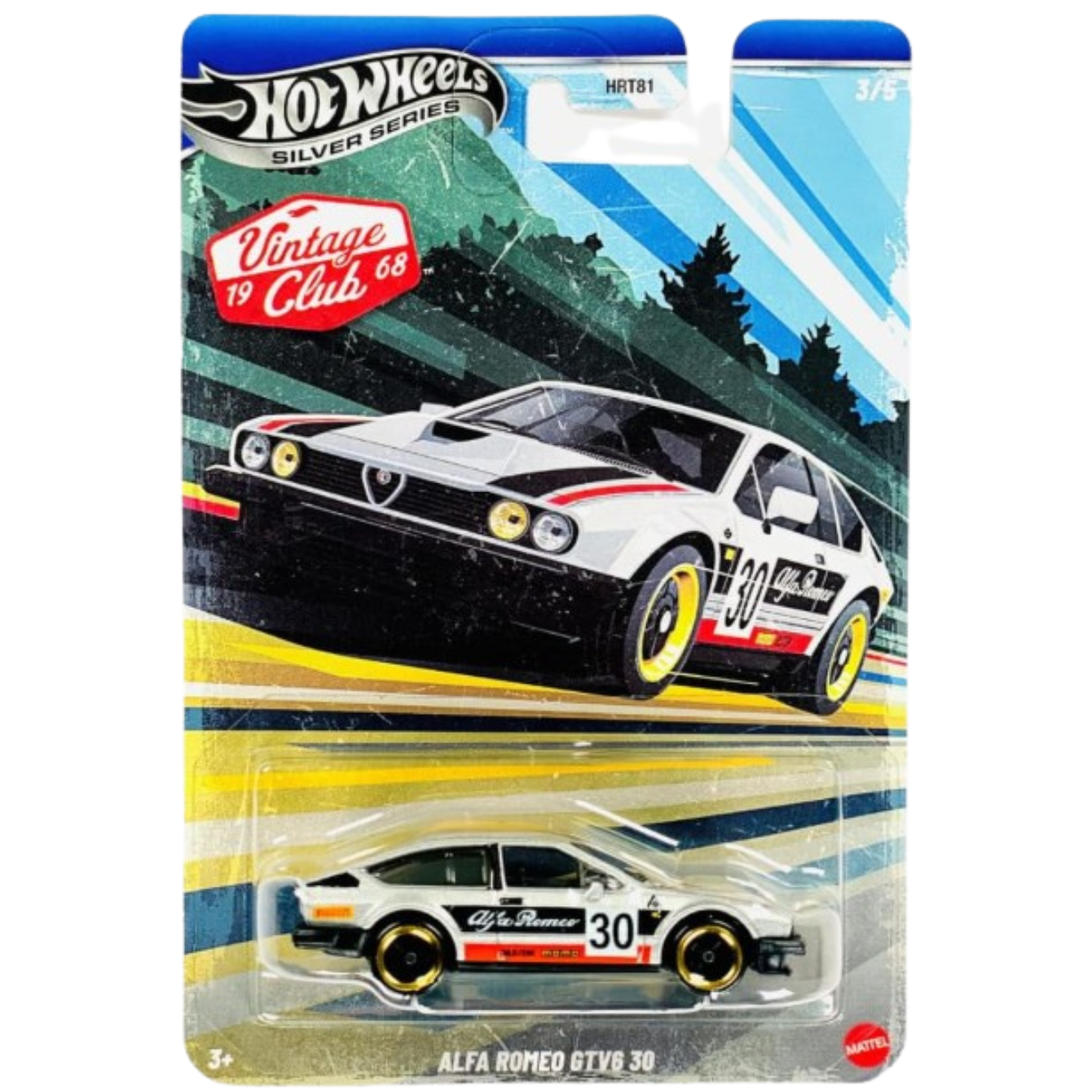 Hot Wheels Silver Series 1968 Vintage Club Alfa Romeo GTV6 30