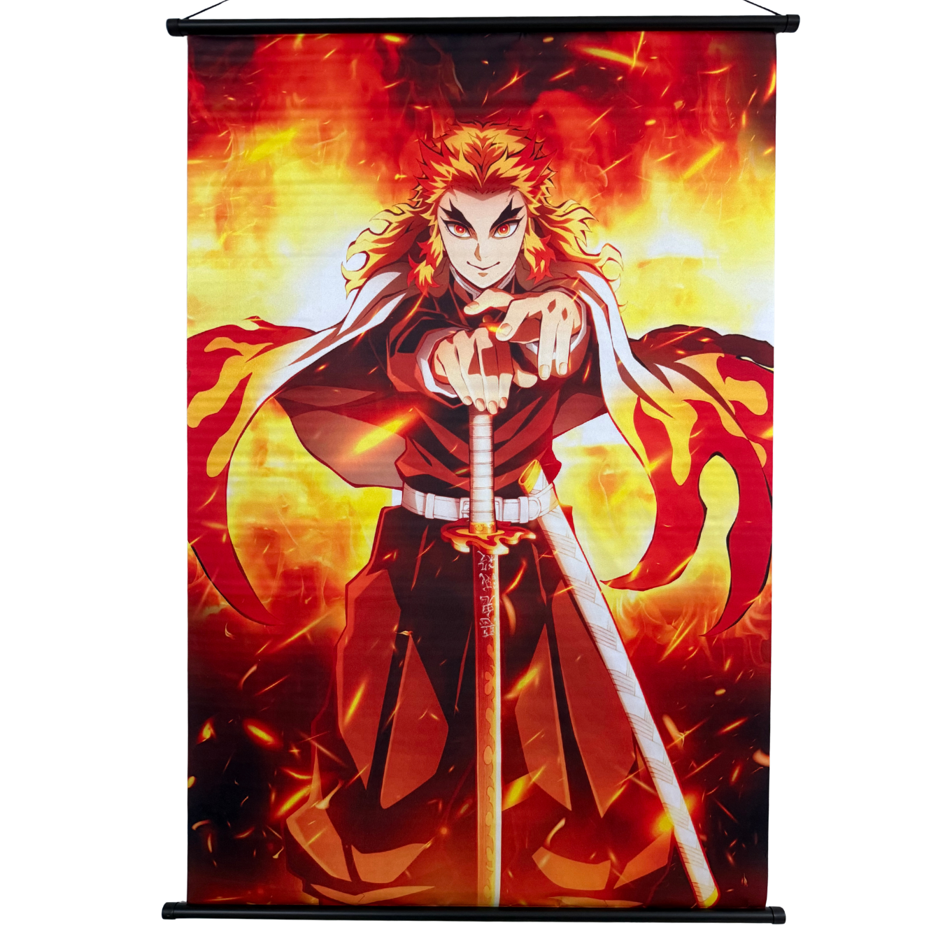 Demon Slayer The Movie: Mugen Train Kyojuro Rengoku Wall Scroll