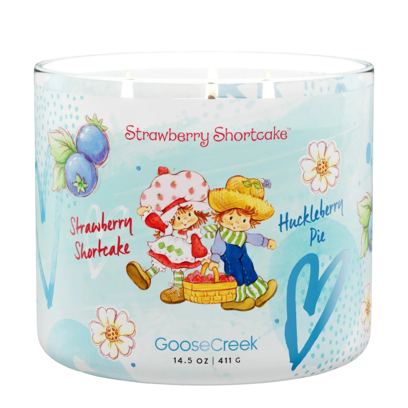 Huckleberry Pie Strawberry Shortcake 3-Wick Candle