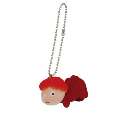 Ponyo on the Cliff Flocking Key Chain Ponyo