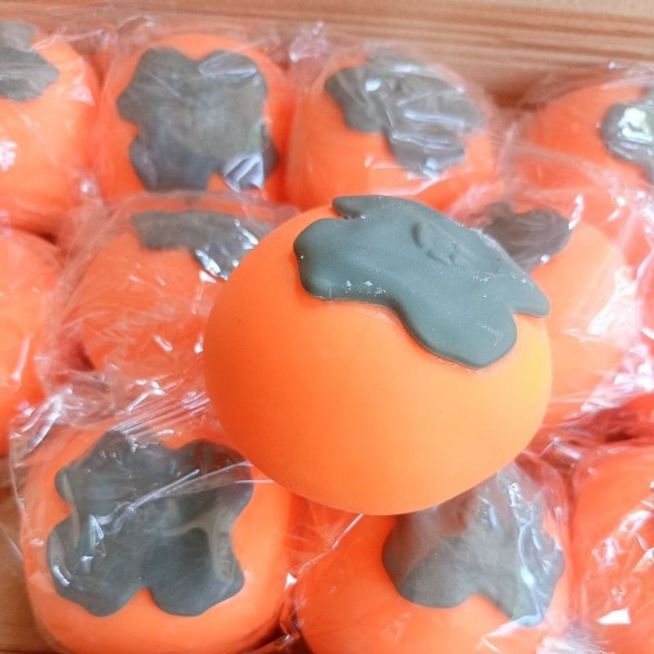 Persimmon Fruit Squeeze Toy