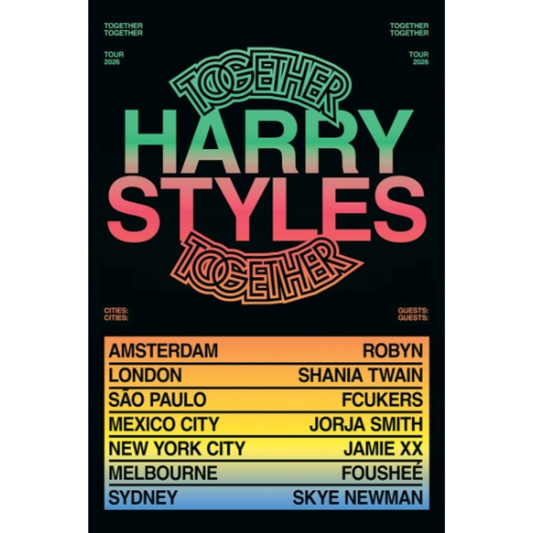 Harry Styles Concert Together Tour Poster