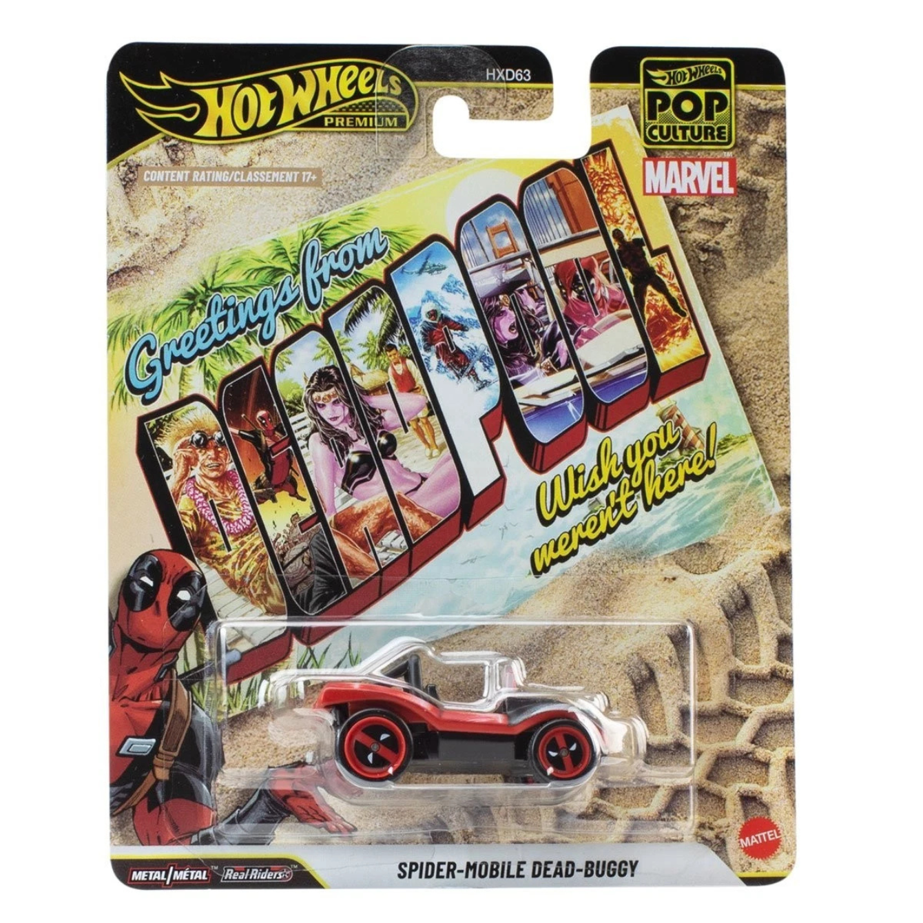 Hot Wheels Premium 2026 Pop Culture DEADPOOL Spider-Mobile Dead-Buggy