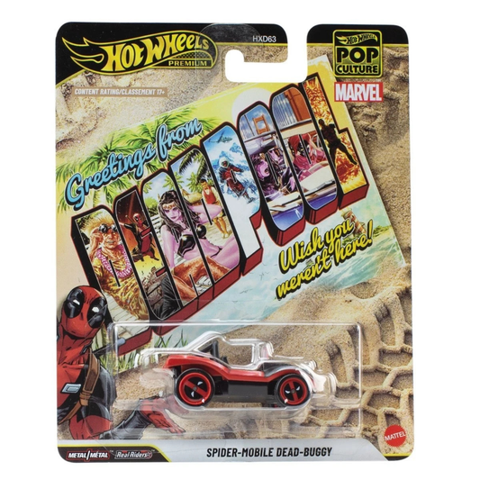 Hot Wheels Premium 2026 Pop Culture DEADPOOL Spider-Mobile Dead-Buggy