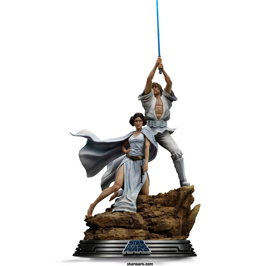 Luke and Leia Movie Poster - Star Wars - Deluxe Art Scale 1/10