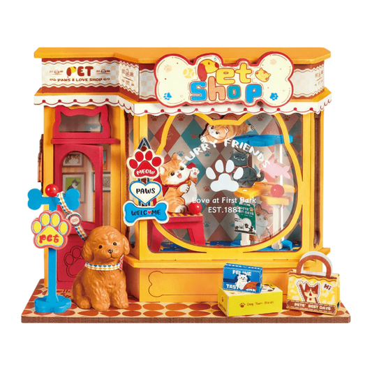 Rolife Pawfect Pet Shop DIY Miniature House