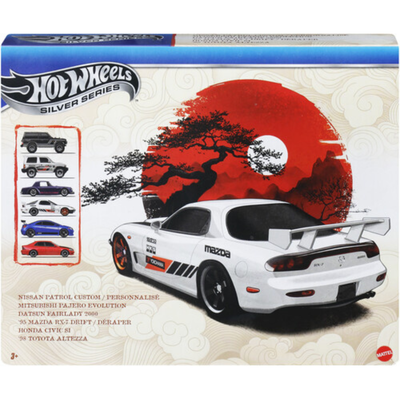 Hot Wheels 1:64 Silver Series Streets of Japan 6-Pack  Features: Toy Car