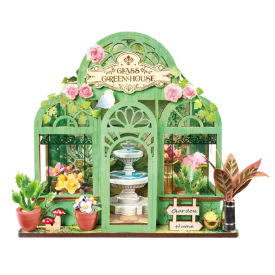 Rolife Green Fountain Garden DIY Miniature House