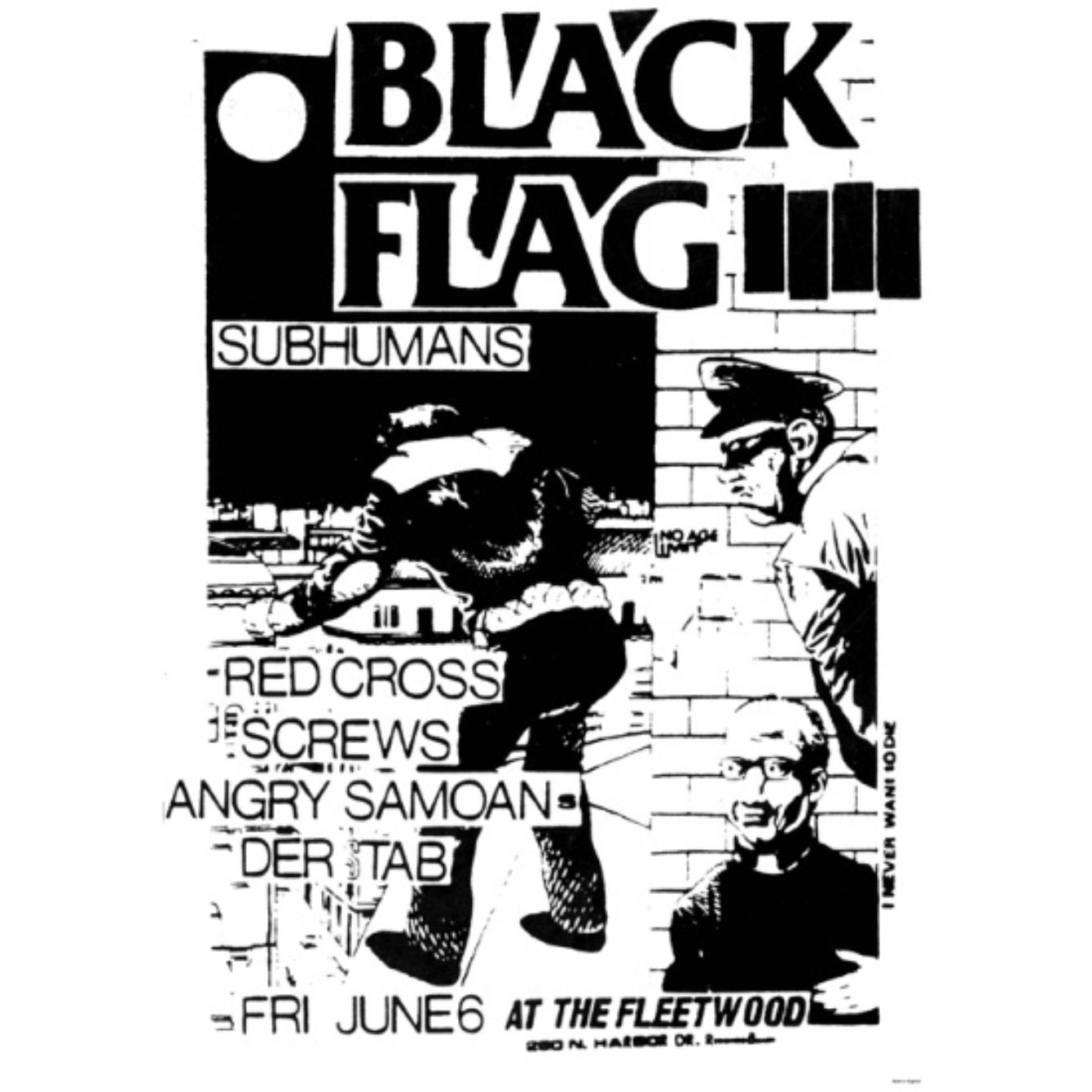 Black Flag - SubHumans Poster