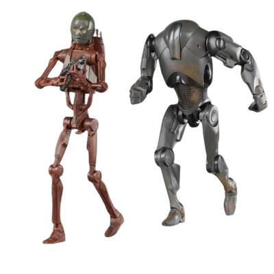 Star Wars: The Black Series C-3PO and Super Battle Droid Exclusive Action Figure Two-Pack (Attack of the Clones)