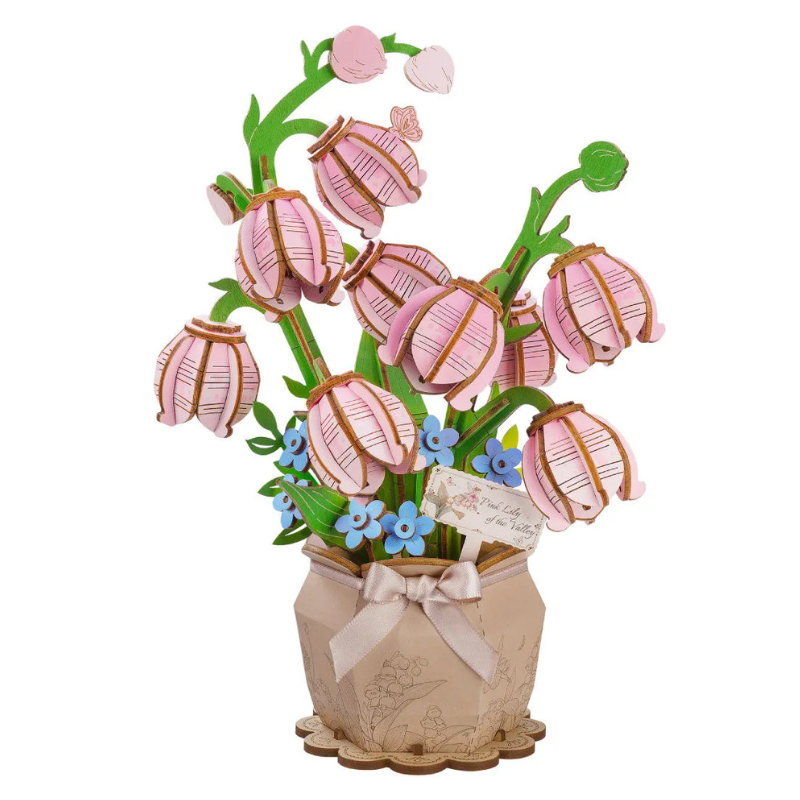Rowood Pink Lily of the Valley DIY Flower Bouquet TF003