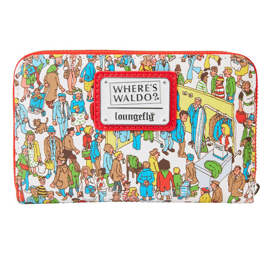 Loungefly Wheres Waldo AOP Zip Wallet