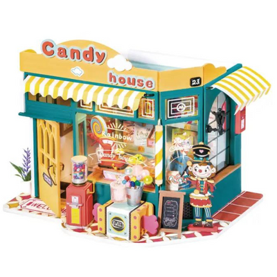 Diy Miniature House Kit: Rainbow Candy House