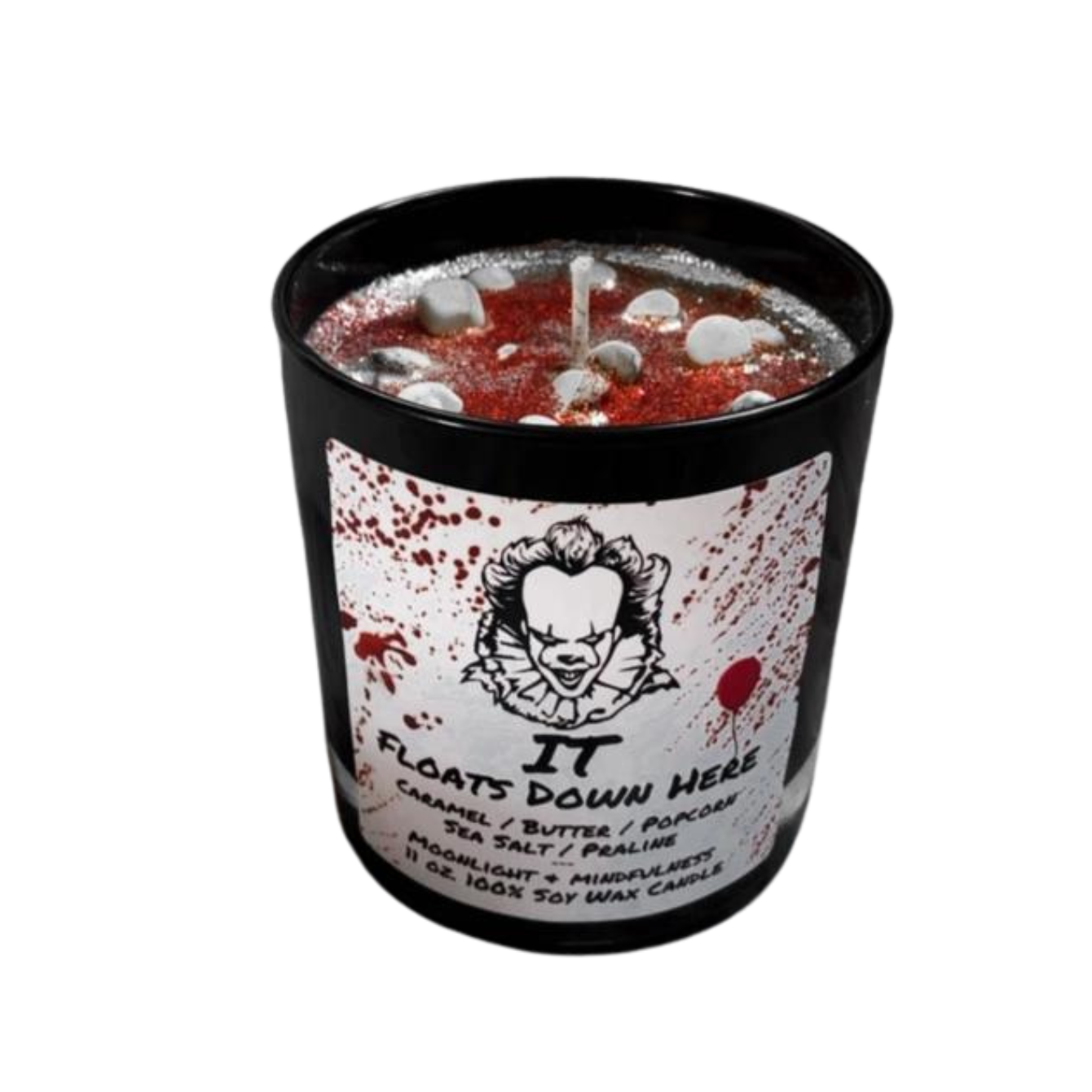 Horror Movie Crystal Candles, 100% Soy Wax, Spooky Decor IT Floats down here