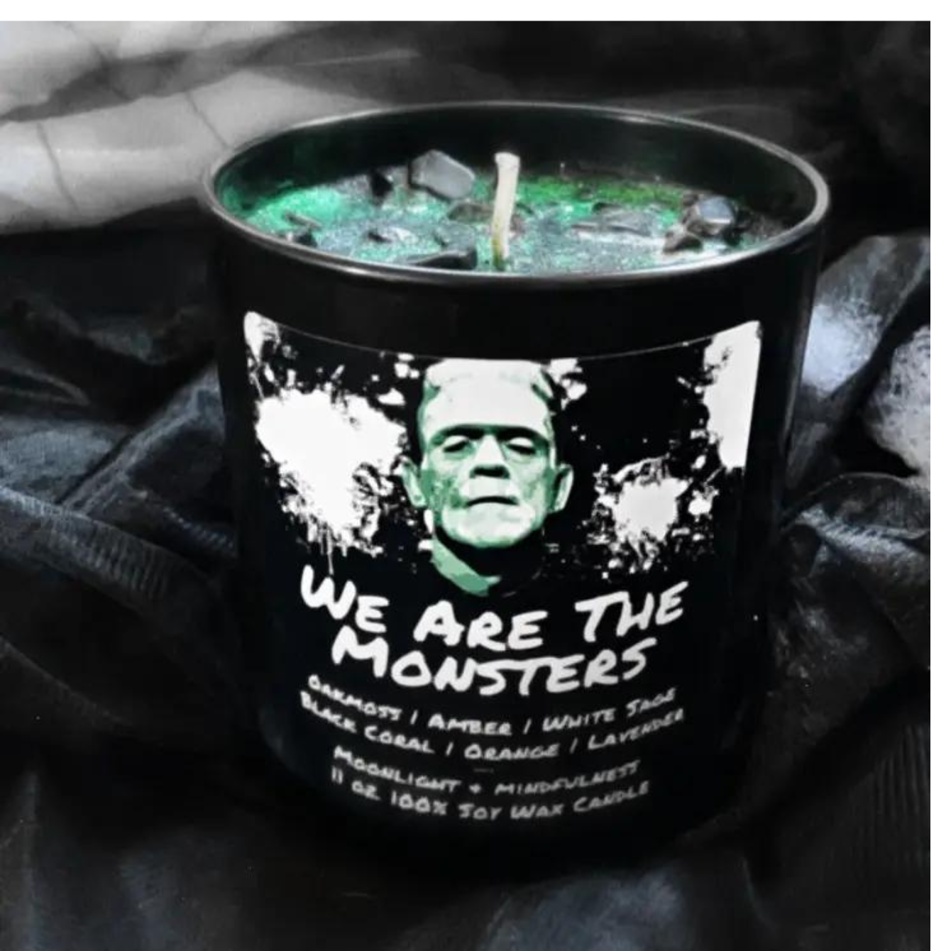 Horror Movie Crystal Candles, 100% Soy Wax, Spooky Decor We are the Monsters