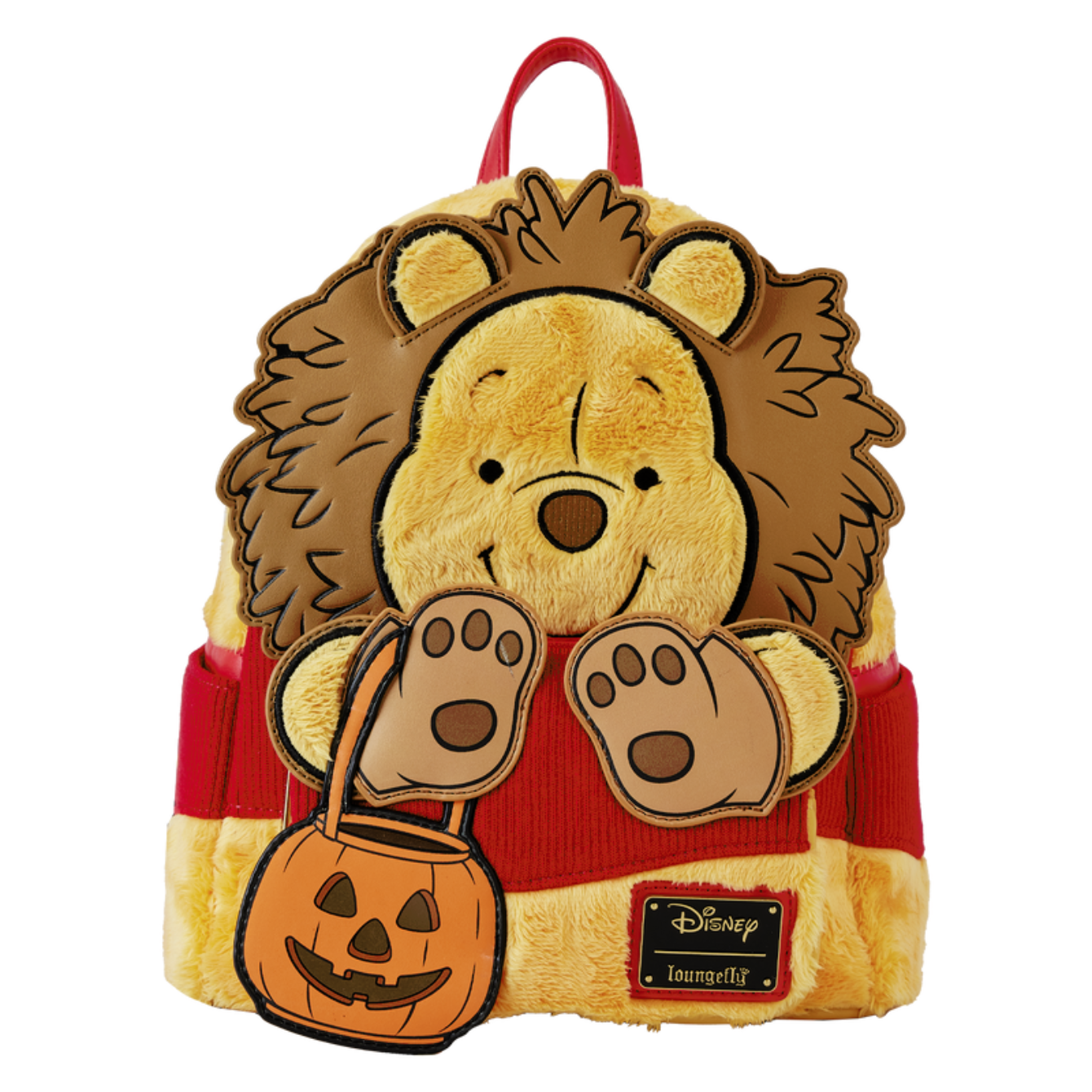 Winnie the Pooh Halloween Costume Plush Cosplay Mini Backpack