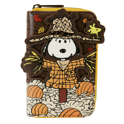 Peanuts Snoopy Scarecrow Cosplay Zip-Around Wallet