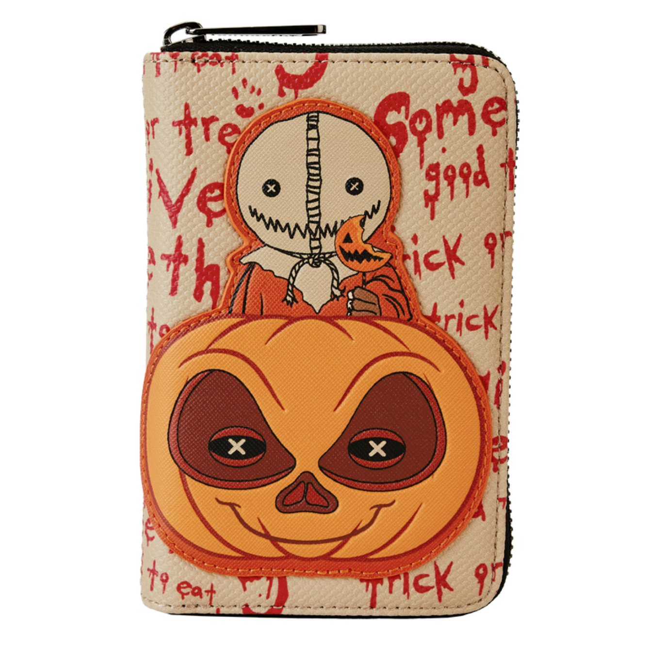 Trick 'r Treat Sam Pumpkin Zip-Around Wallet