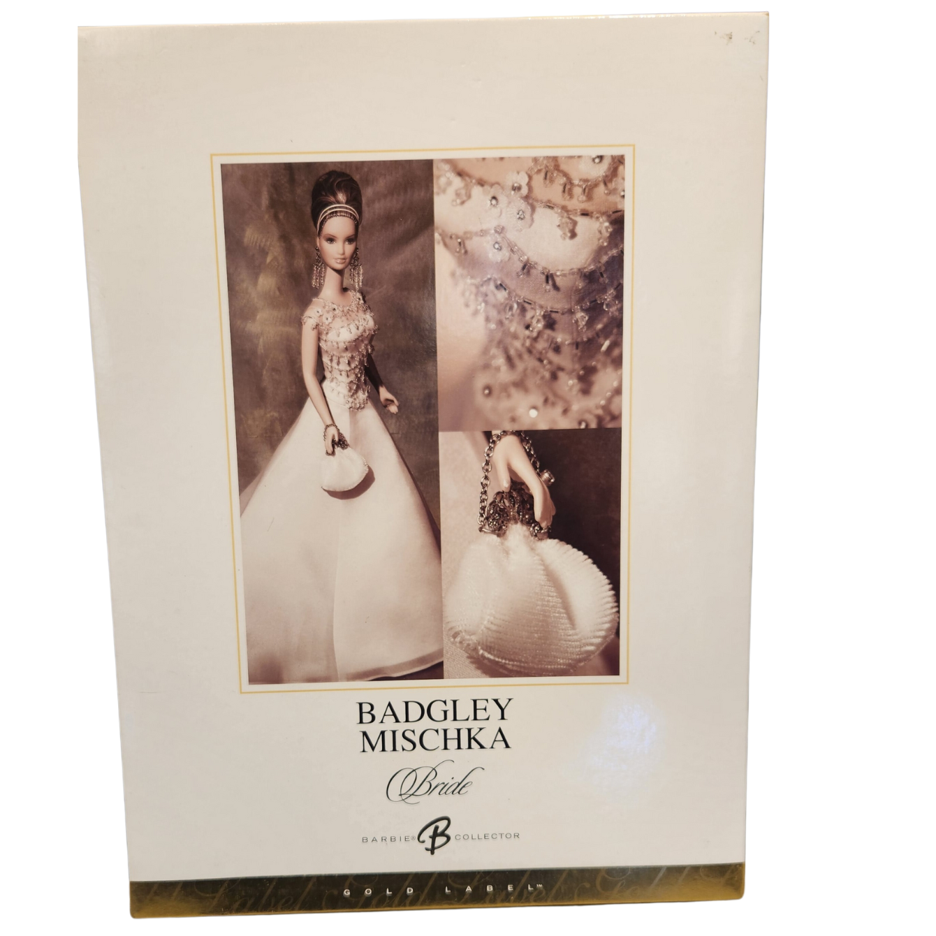 BADGLEY MISCHKA BRIDE BARBIE DOLL 2003 GOLD LABEL MATTEL