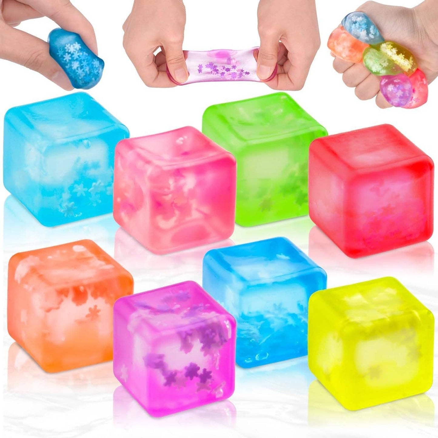 Maltose Stress Relief Ball, diamond, drop glitter squishy toy-random color