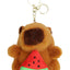 Fruity Capybara Faux Fur Plushie Key Chain