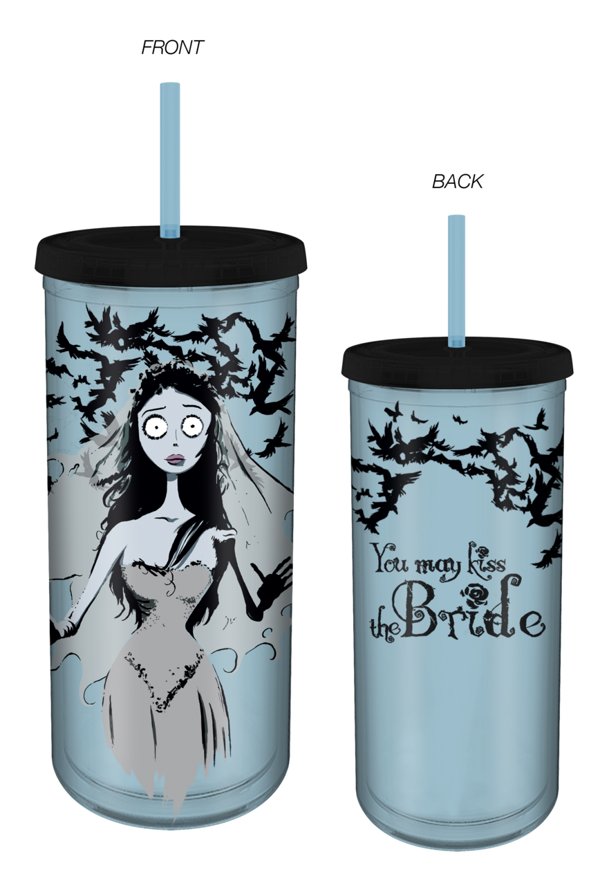 Corpse Bride with Crows 20oz Plastic Tall Cold Cup w Lid