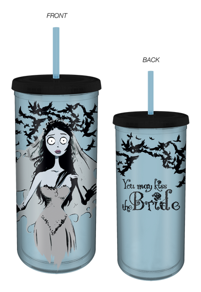 Corpse Bride with Crows 20oz Plastic Tall Cold Cup w Lid
