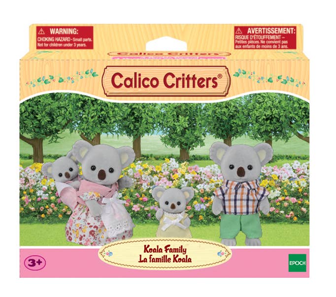 Calico Critters Koala Family, 4 Collectible Doll Figures