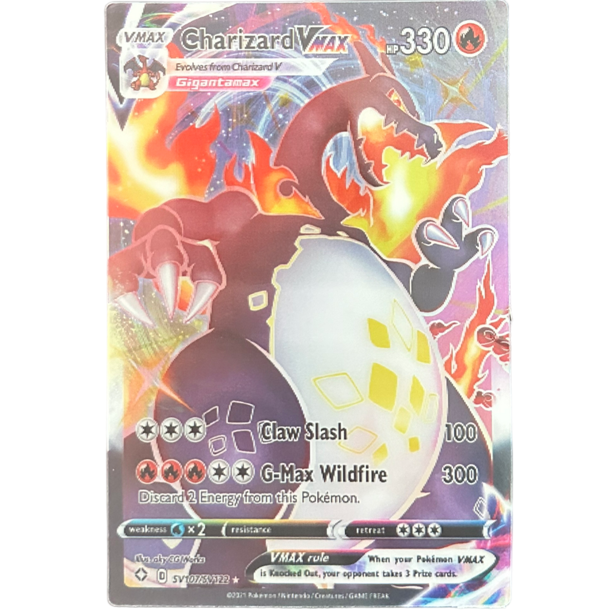 Charizard vmax Card Anime 3D Sticker (F1)