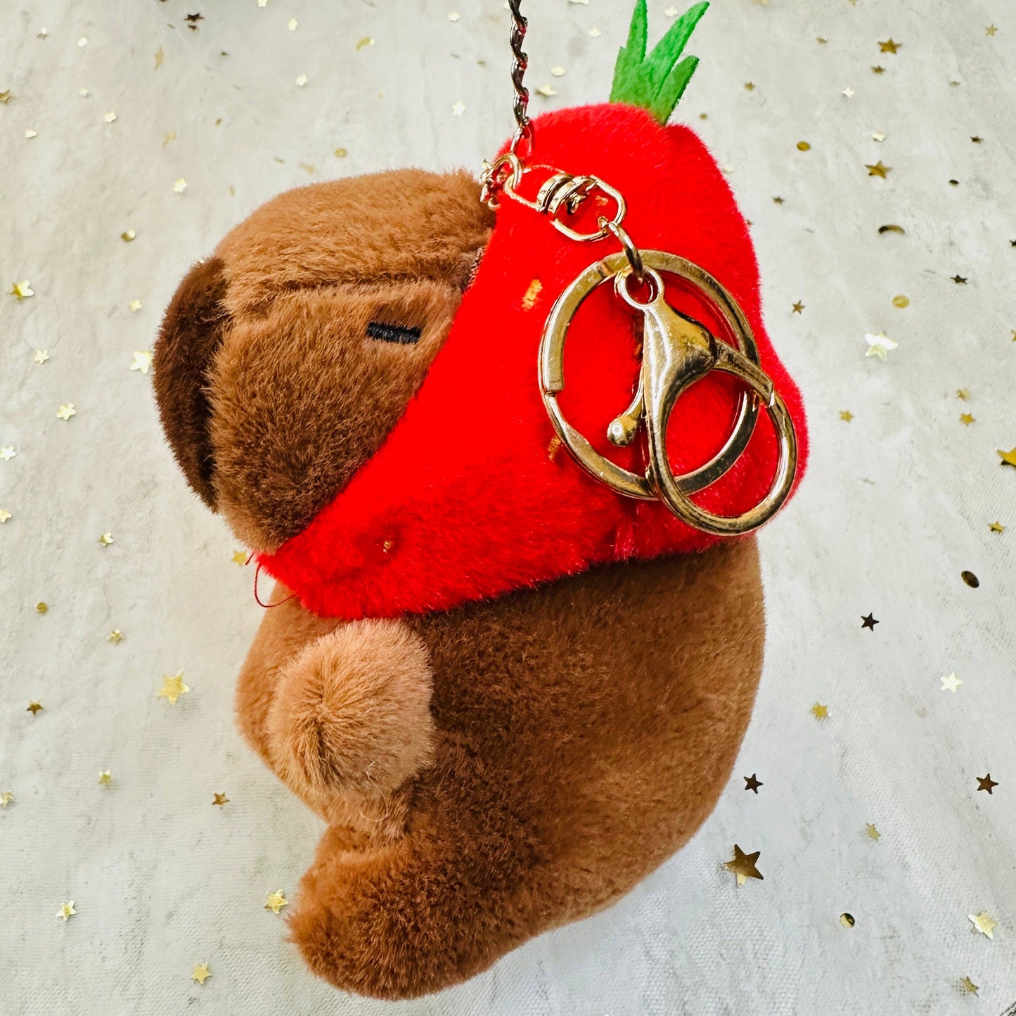 Capybara Plush Keychain