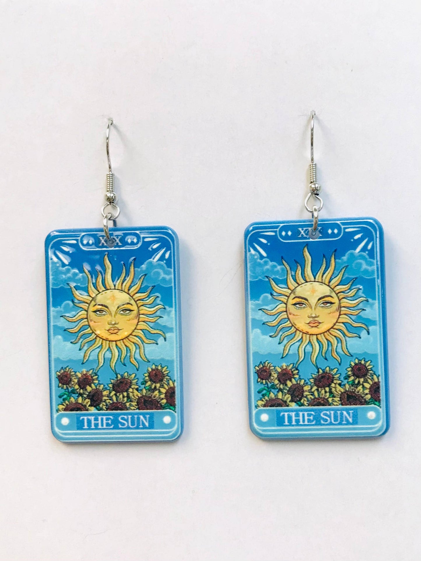 The Sun Tarot Card Earrings