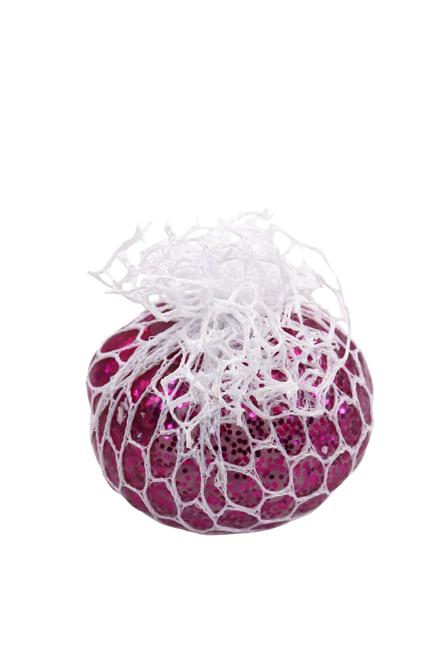 LED Light-Up Vented Mesh Glittery Water Bead Squishy Ball