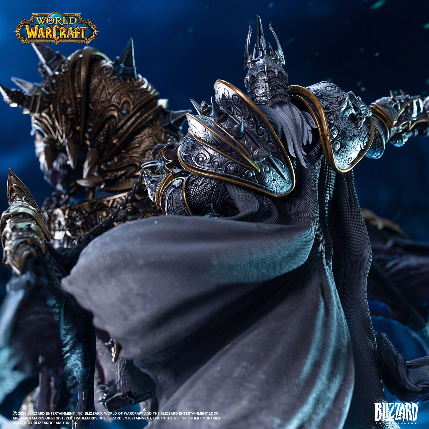 PRE-ORDER Warcraft The Lich King & Invincible (14-Inch) Statues Activision Blizzard