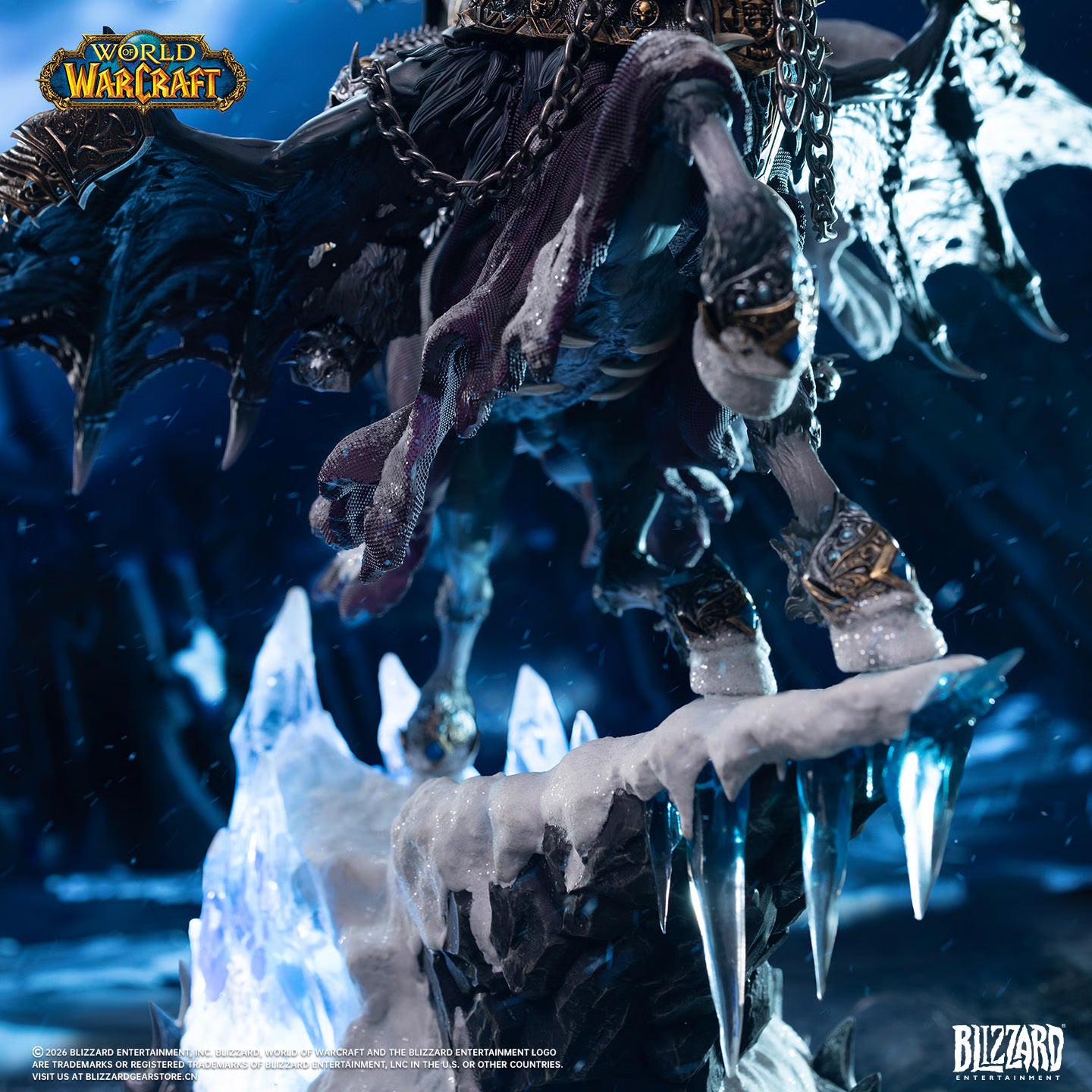 PRE-ORDER Warcraft The Lich King & Invincible (14-Inch) Statues Activision Blizzard