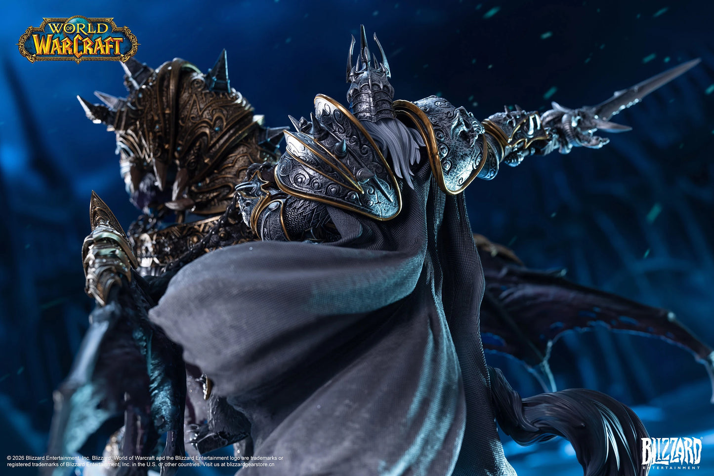 PRE-ORDER Warcraft The Lich King & Invincible (14-Inch) Statues Activision Blizzard