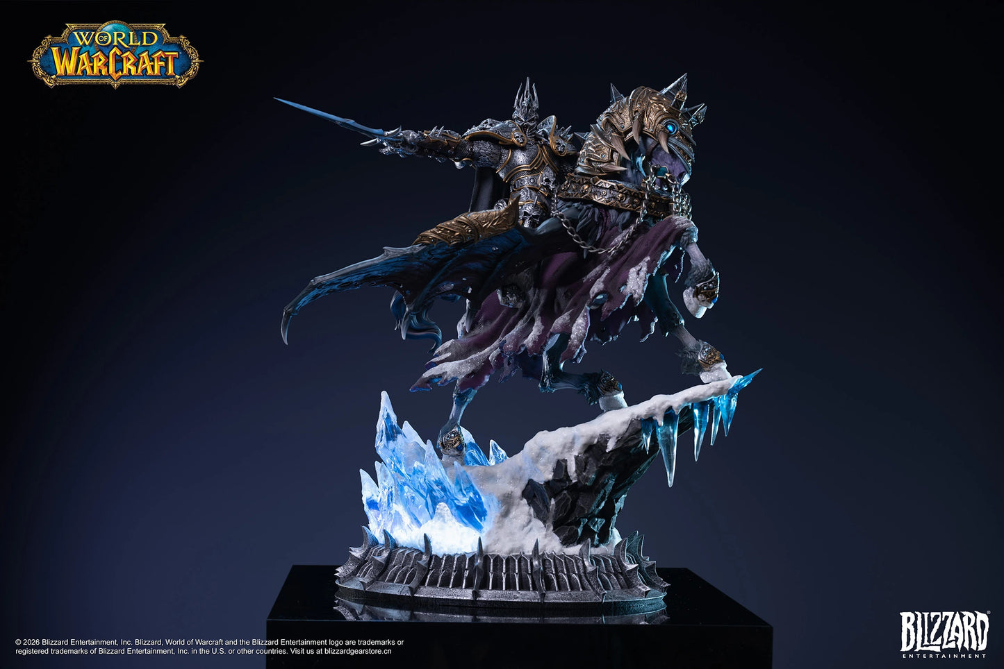 PRE-ORDER Warcraft The Lich King & Invincible (14-Inch) Statues Activision Blizzard