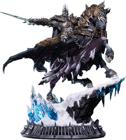 PRE-ORDER Warcraft The Lich King & Invincible (14-Inch) Statues Activision Blizzard
